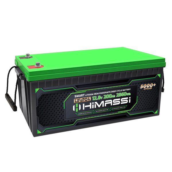 HiMASSi 12V 200Ah LiFePO4 Battery : H200-12V