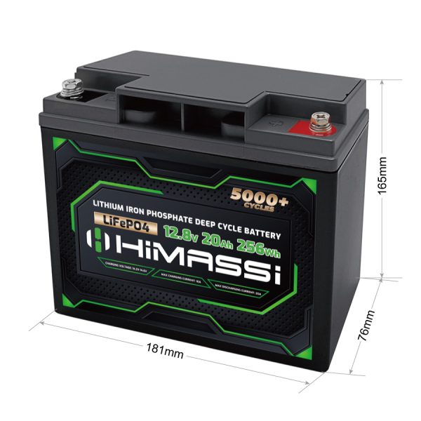 HiMASSi 12V 20Ah LiFePO4 Battery : H20-12V - Image 5