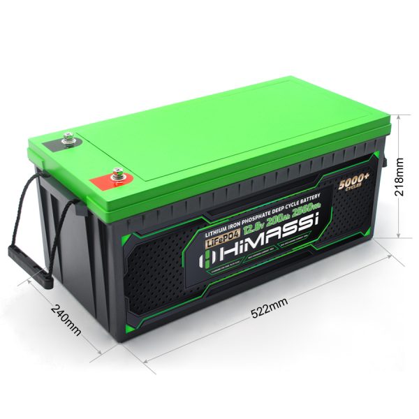 HiMASSi 12V 200Ah LiFePO4 Battery : H200-12V - Image 2