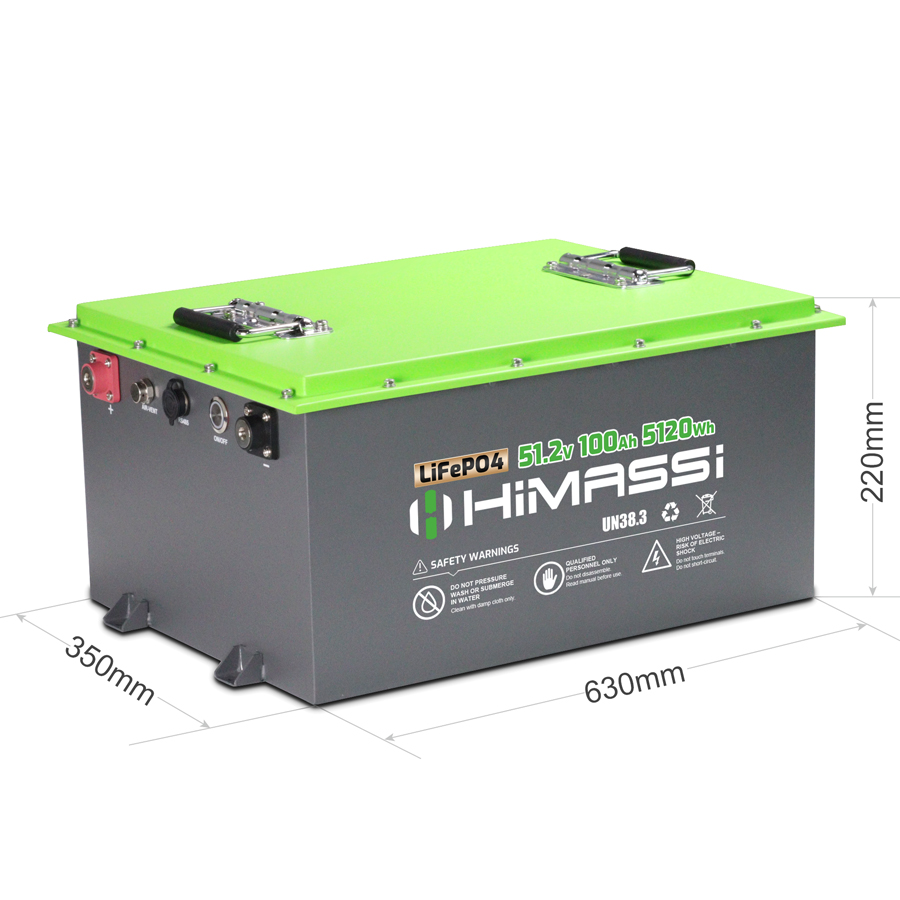 HiMASSi 51V 100Ah LiFePO4 Battery : H100-51V - Image 2