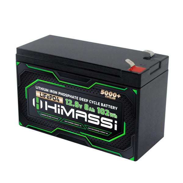 HiMASSi 12V 8Ah LiFePO4 Battery : H8-12V - Image 2