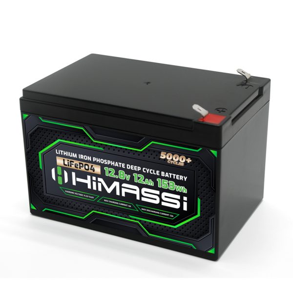 HiMASSi 12V 12Ah LiFePO4 Battery : H12-12V - Image 5